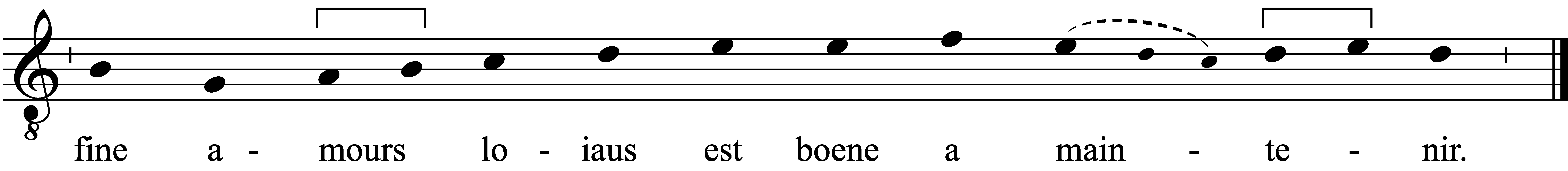 Refrain musical notation